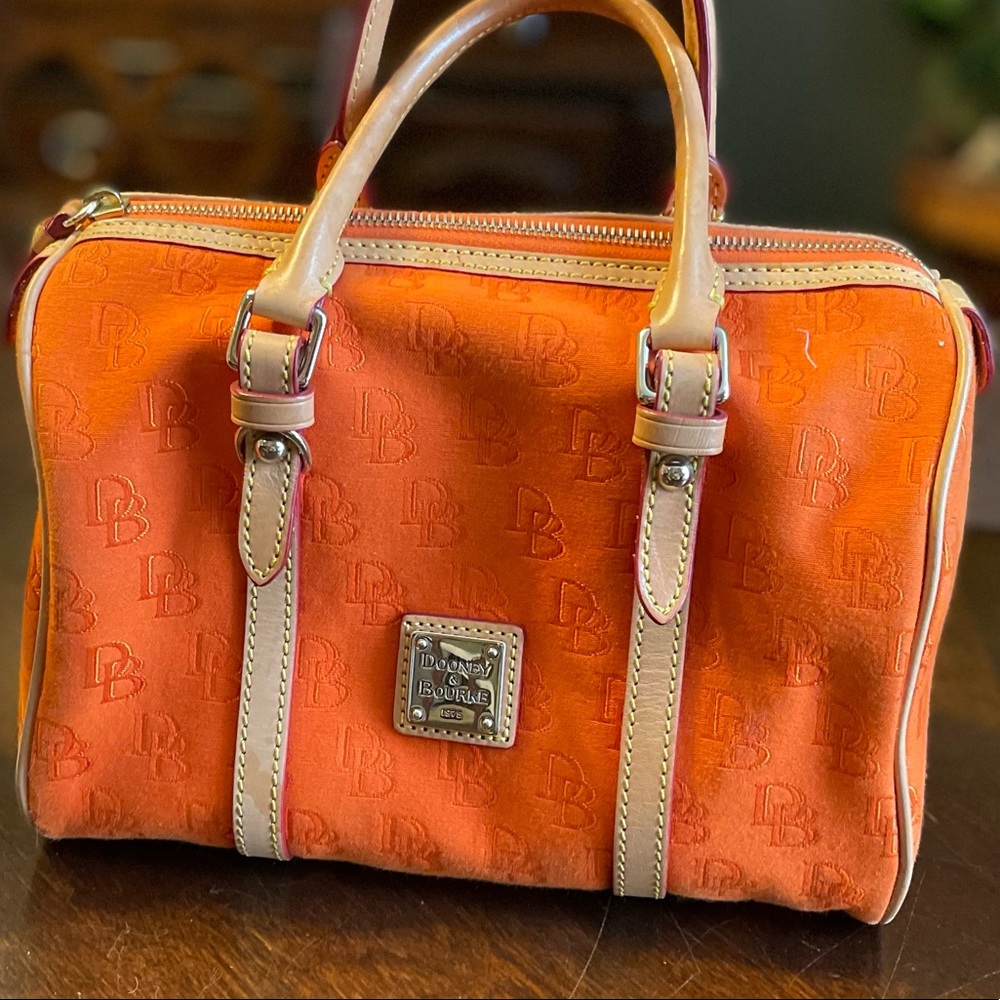 Dooney & Bourke Orange Canvas Handbag